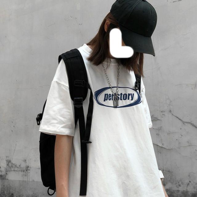 ストリート風 ルーズスタイル 半袖Tシャツ