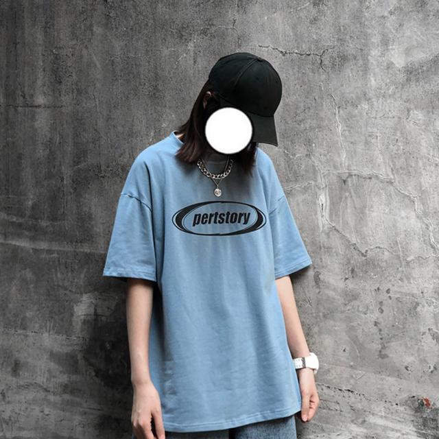 ストリート風 ルーズスタイル 半袖Tシャツ