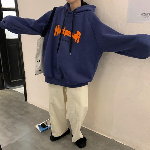ビッグシルエット フーディー