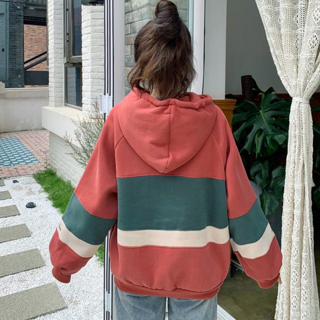 ビッグシルエットカラフル フーディ