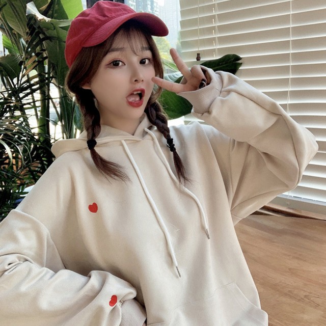 オーバーサイズ ルーズフーディ パーカー