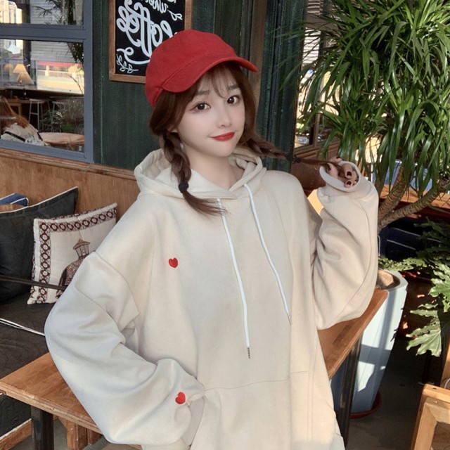 オーバーサイズ ルーズフーディ パーカー