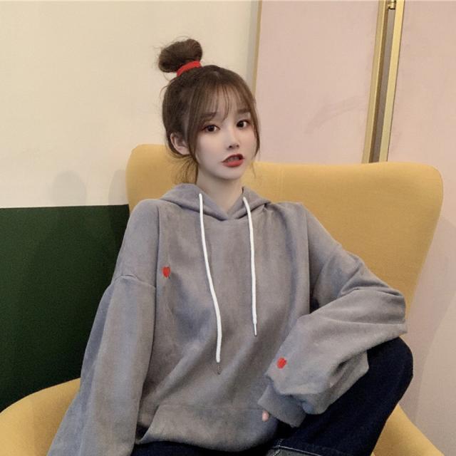 オーバーサイズ ルーズフーディ パーカー