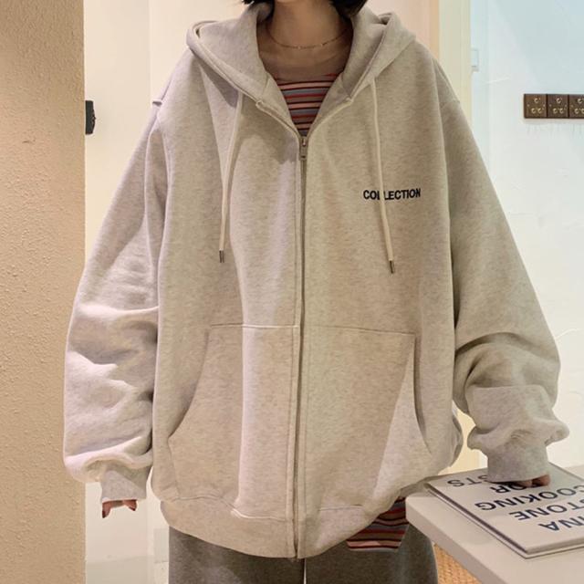 シンプルレター フーディ パーカー