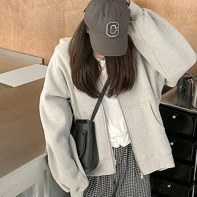 ボリュームスリーブ オーバーサイズ パーカー