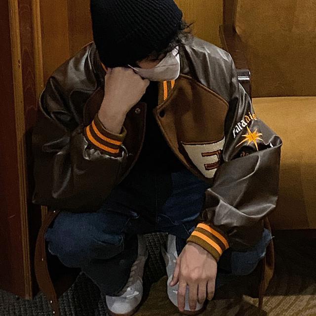 ブラウンベース ビッグロゴ スタジャン