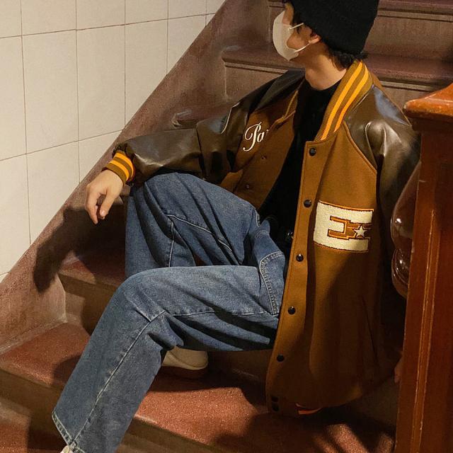 ブラウンベース ビッグロゴ スタジャン