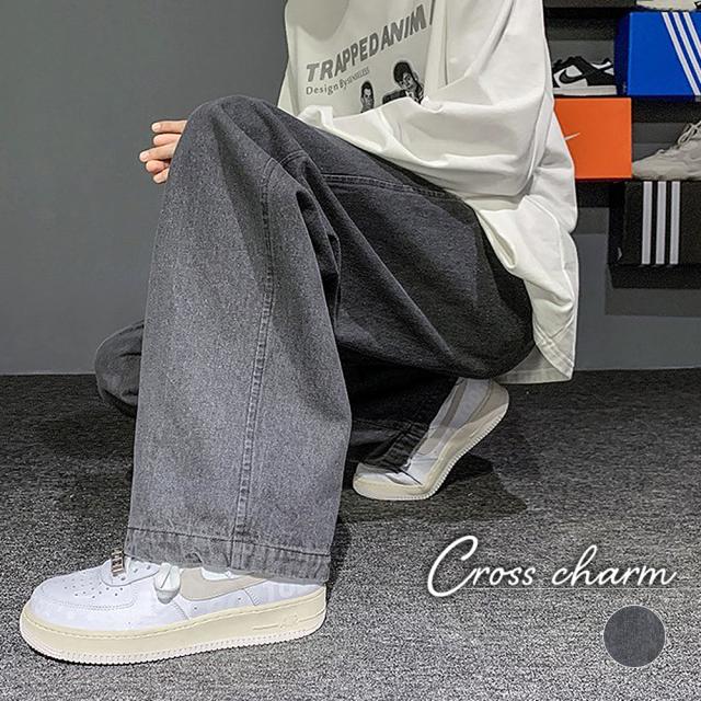 リラックス ワイドデニムパンツ