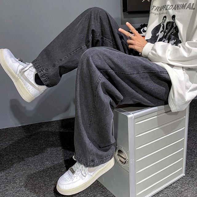 リラックス ワイドデニムパンツ