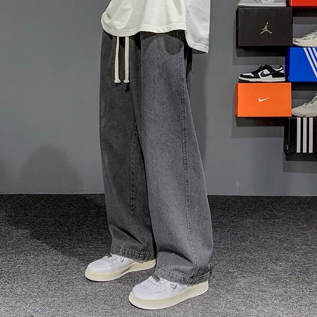 リラックス ワイドデニムパンツ