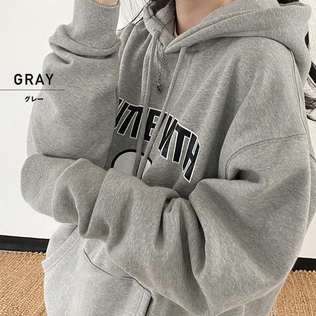 カレッジロゴ オーバーサイズ スウェット パーカー