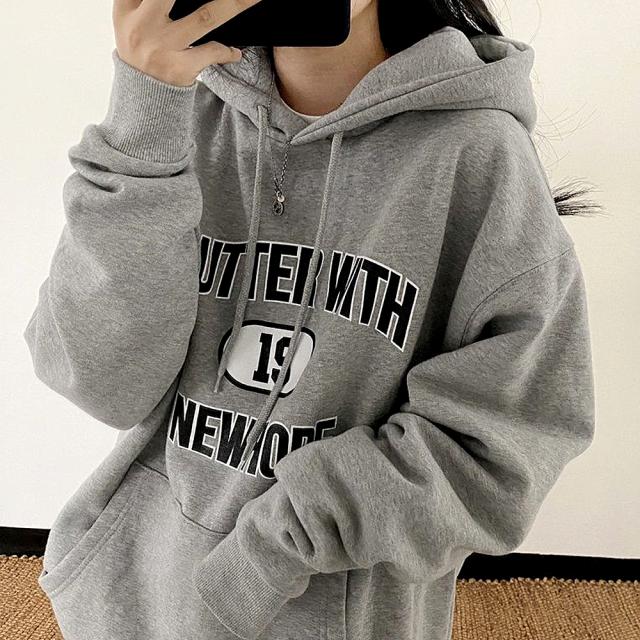 カレッジロゴ オーバーサイズ スウェット パーカー