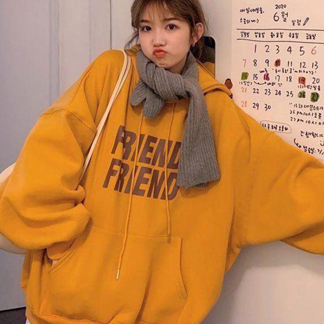 ビックシルエット プリントロゴ パーカー スウェット