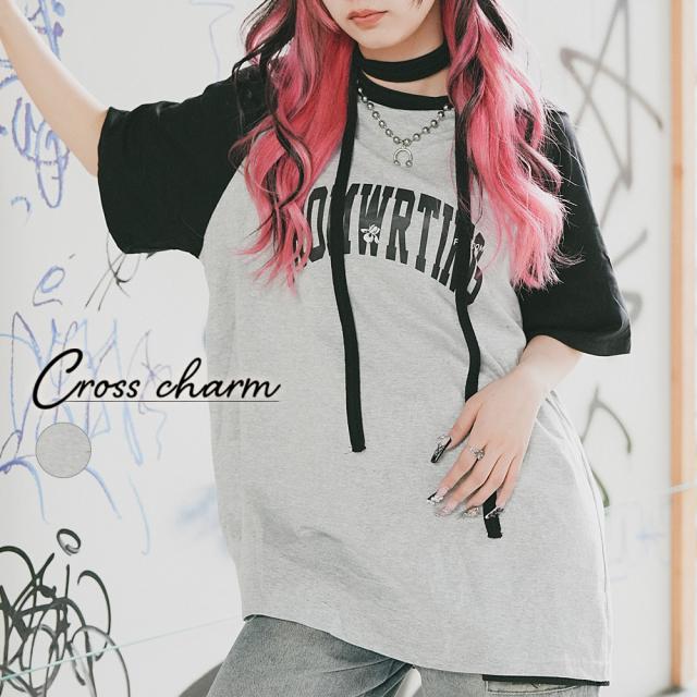 カレッジロゴ オーバーサイズ シック Tシャツ