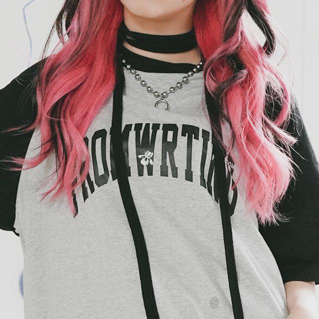 カレッジロゴ オーバーサイズ シック Tシャツ