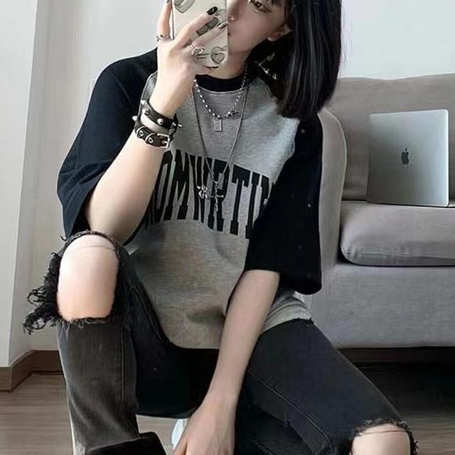 カレッジロゴ オーバーサイズ シック Tシャツ