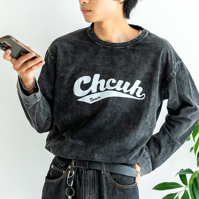 ビッグシルエット ピグメント ロンT 