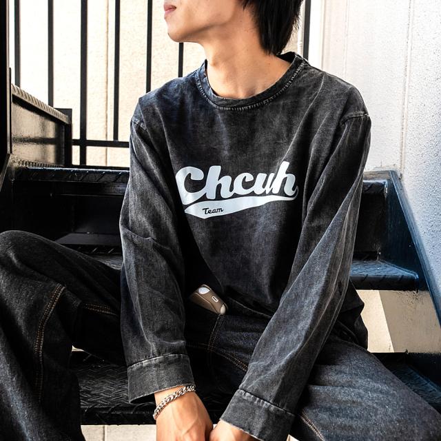 ビッグシルエット ピグメント ロンT 