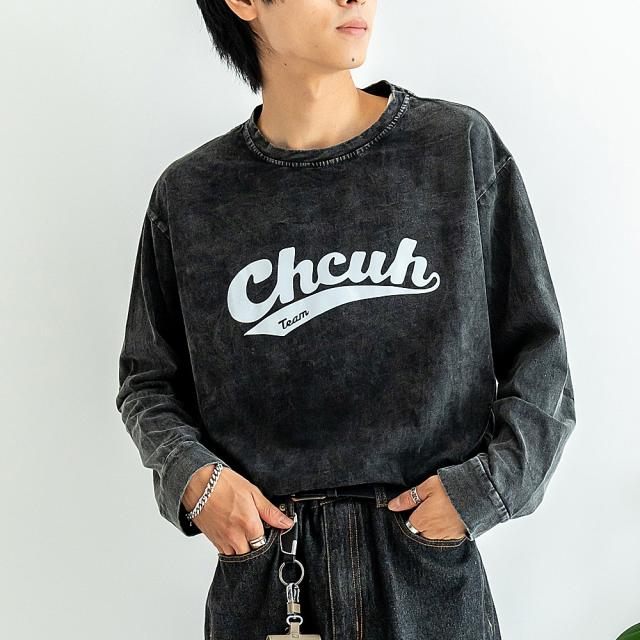 ビッグシルエット ピグメント ロンT 