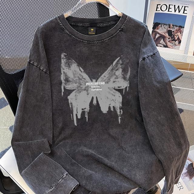 ビッグシルエット ピグメント ロンT 