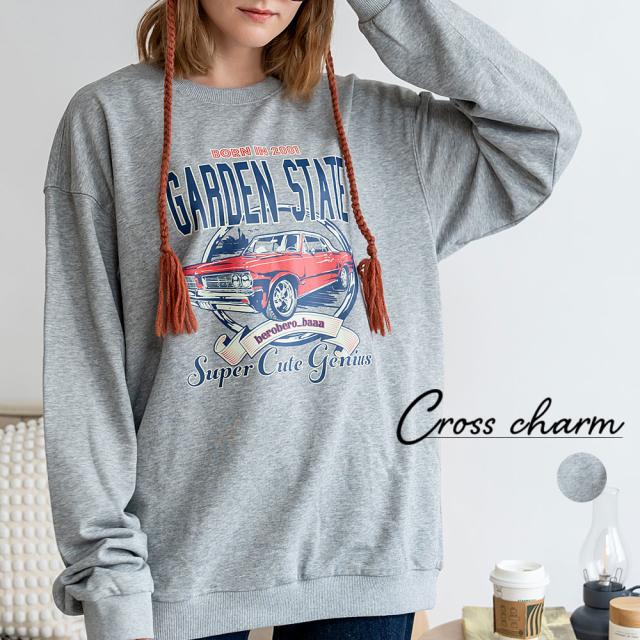 ルーズグラフィックプリント スウェット