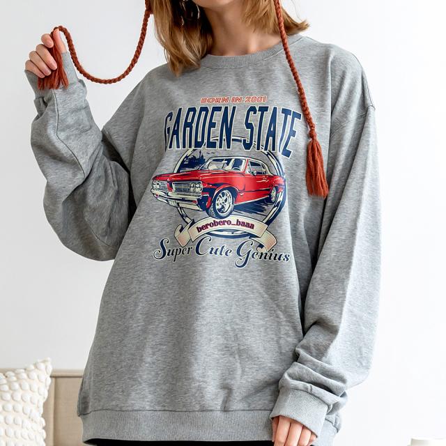 ルーズグラフィックプリント スウェット