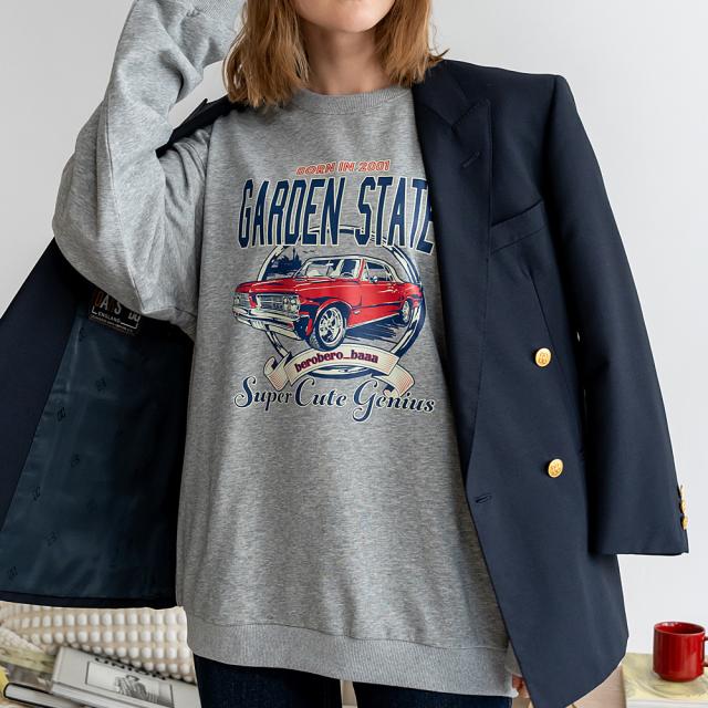 ルーズグラフィックプリント スウェット