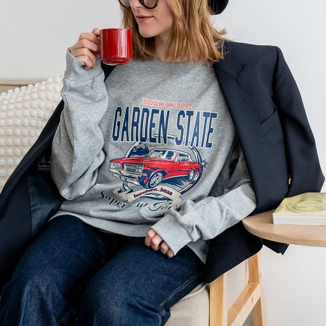 ルーズグラフィックプリント スウェット