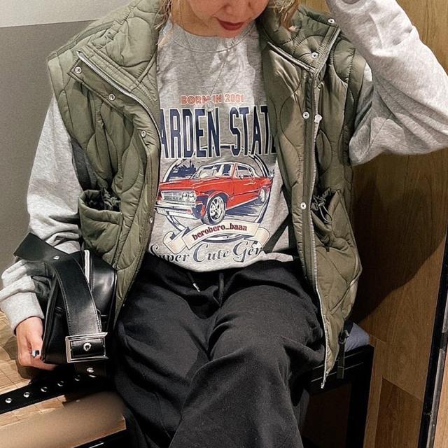 ルーズグラフィックプリント スウェット