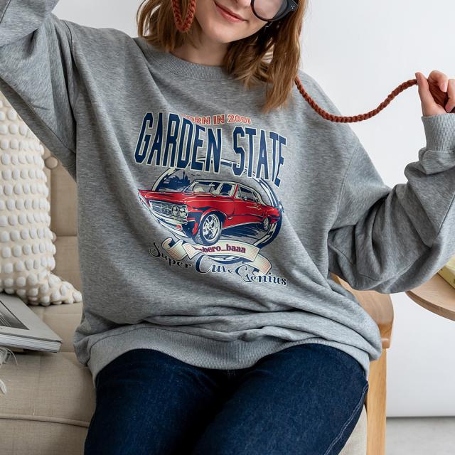 ルーズグラフィックプリント スウェット