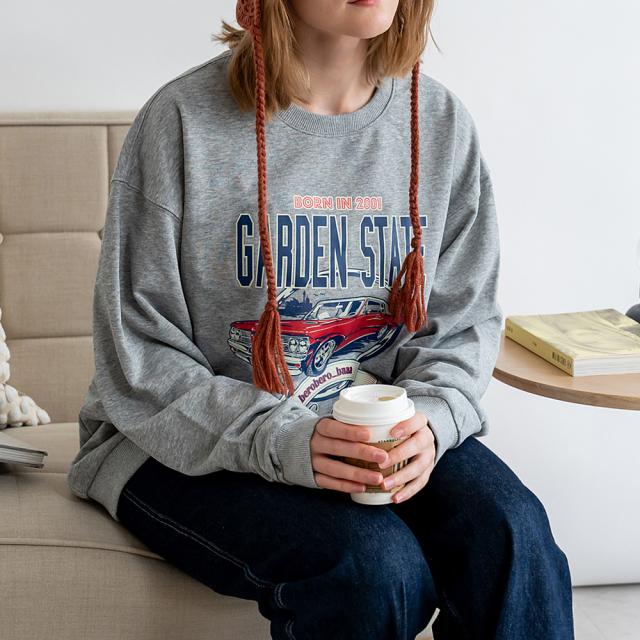 ルーズグラフィックプリント スウェット