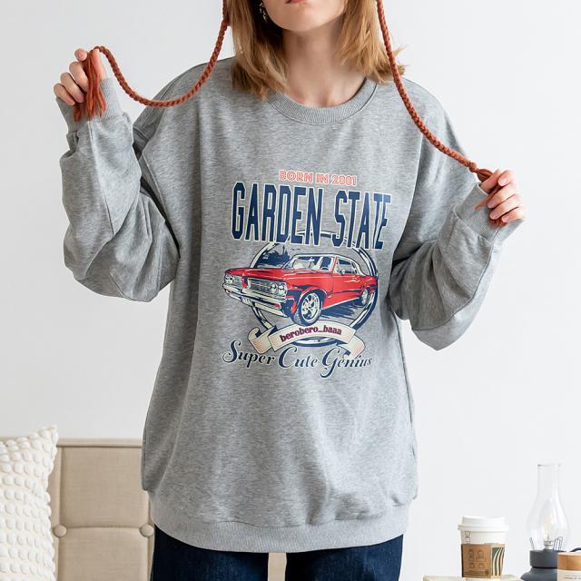 ルーズグラフィックプリント スウェット