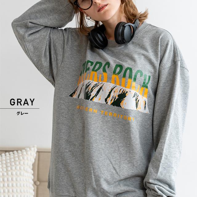 ルーズグラフィックプリント スウェット