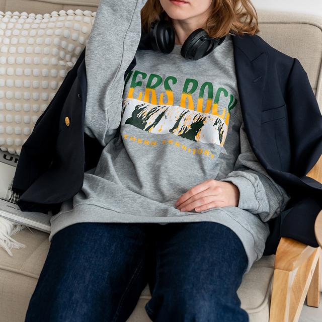 ルーズグラフィックプリント スウェット