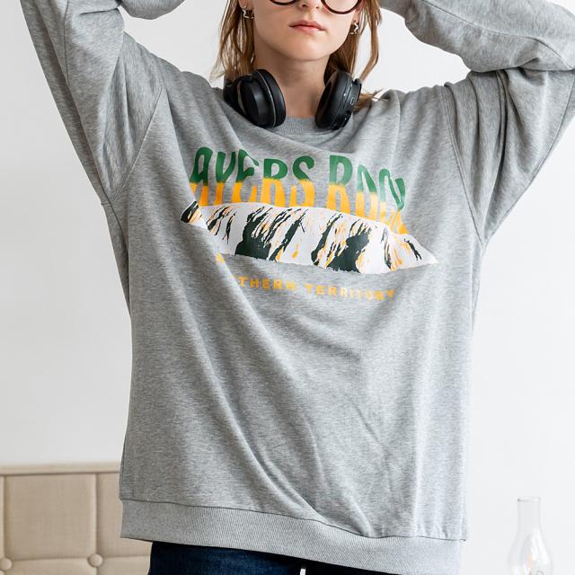 ルーズグラフィックプリント スウェット