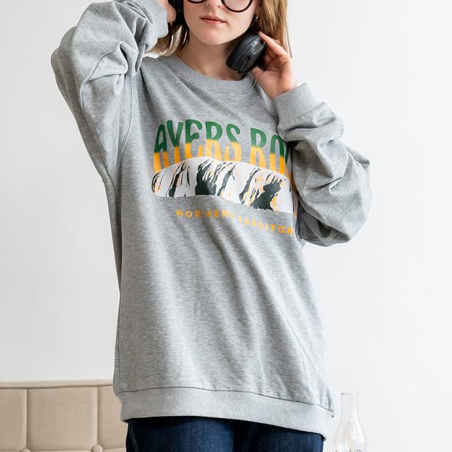 ルーズグラフィックプリント スウェット