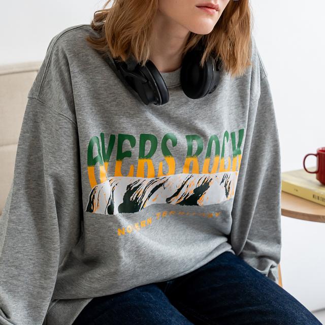 ルーズグラフィックプリント スウェット