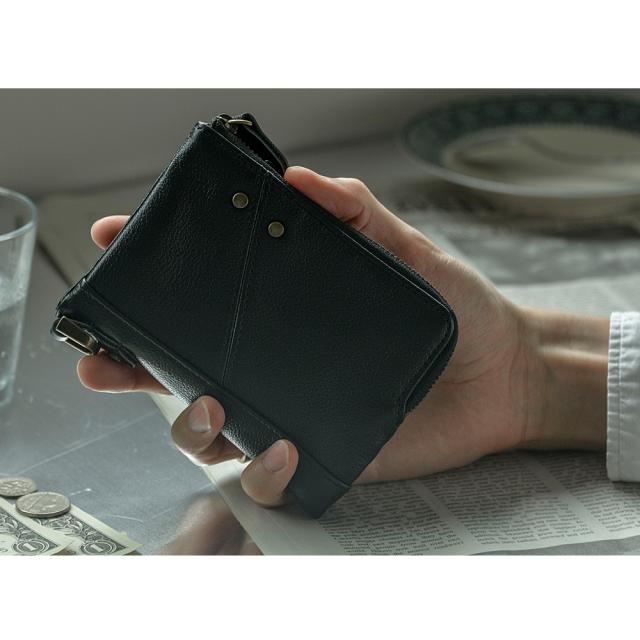 Control crass ダブルジップ 本革 折り財布 