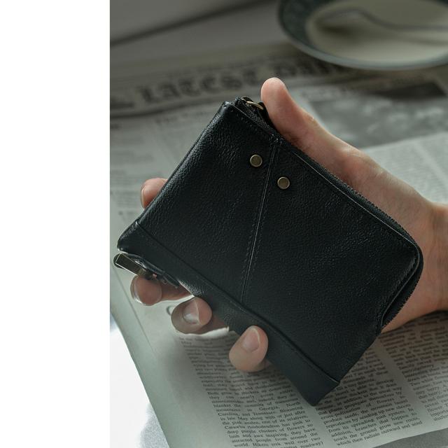 Control crass ダブルジップ 本革 折り財布 