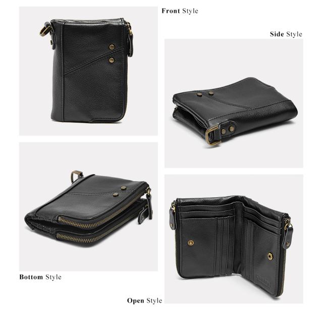 Control crass ダブルジップ 本革 折り財布 