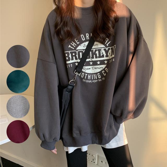 BROOKLYNビッグシルエットトレーナー