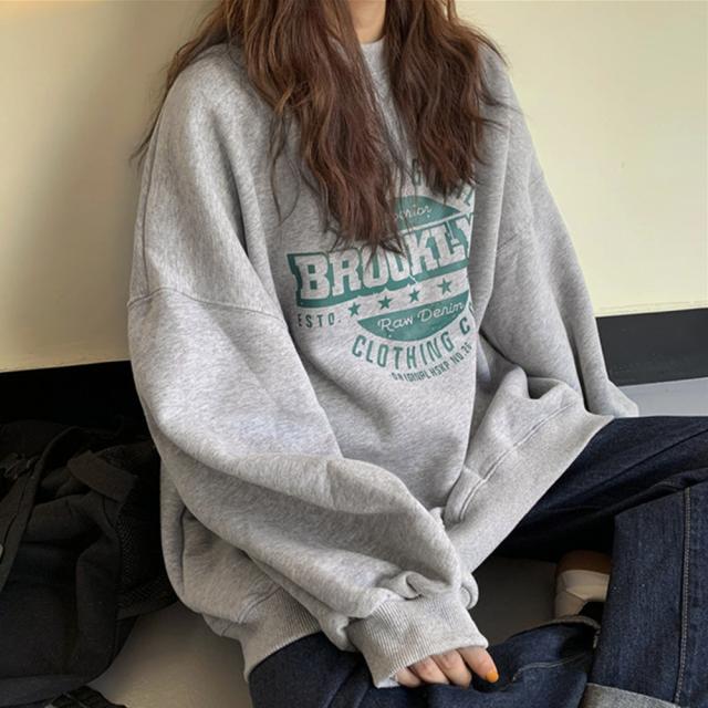 BROOKLYNビッグシルエットトレーナー