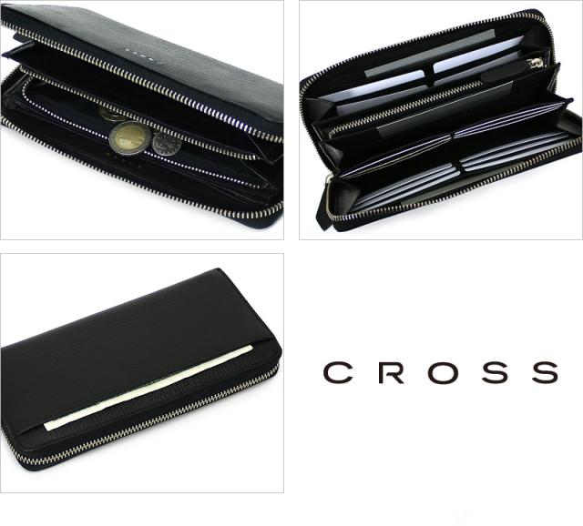 CROSS ラウンドファスナー長財布 小銭入れあり AC-238508