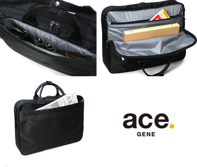 2WAY ビジネスバッグ ブリーフケース 撥水 エースジーン スリブライト ace.GENE ACE ショルダーバッグ エース おすすめ B4 ブランド 62525 ノートPC対応 タブレット対応 16L A4 B4ファイル 通勤