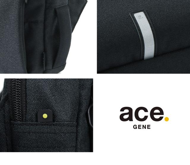 ボディバッグ メンズ 撥水 エースジーン ハンスリーSD ace.GENE ACE エース 斜め掛けバッグ ワンショルダーバッグ HANSREE-SD 通勤 ビジネス 62881 B5 旅行