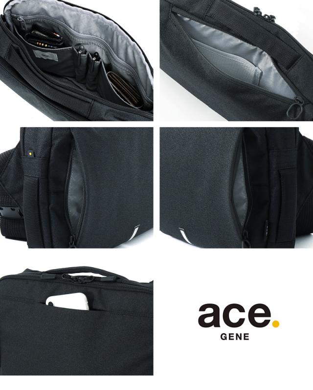 ボディバッグ メンズ 撥水 エースジーン ハンスリーSD ace.GENE ACE エース 斜め掛けバッグ ワンショルダーバッグ HANSREE-SD 通勤 ビジネス 62881 B5 旅行