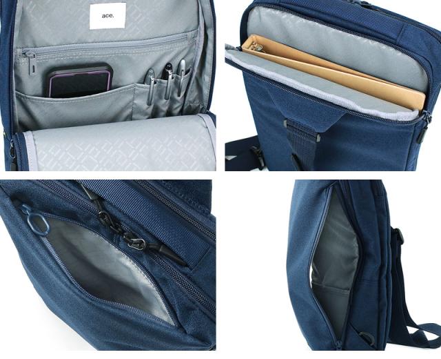 ボディバッグ メンズ 撥水 エースジーン ハンスリーSD ace.GENE ACE エース 斜め掛けバッグ ワンショルダーバッグ HANSREE-SD 通勤 ビジネス 62884 A4 旅行