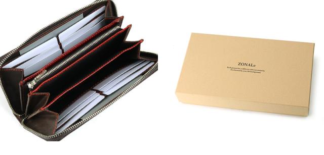 長財布 小銭入れあり ZONALE GLEYシリーズ 31026 ゾナール グライ メンズ レディース ラウンドファスナー長財布 レザー 通勤 通学 ビジネス 普段使い 革 本革 牛革 水牛 ブランド 財布 サイフ ロングウォレット プレゼント