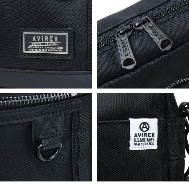 ショルダーバッグ AVIREX メンズ 男女兼用 ブランド アビレックス AX2056 ソリッド SOLID