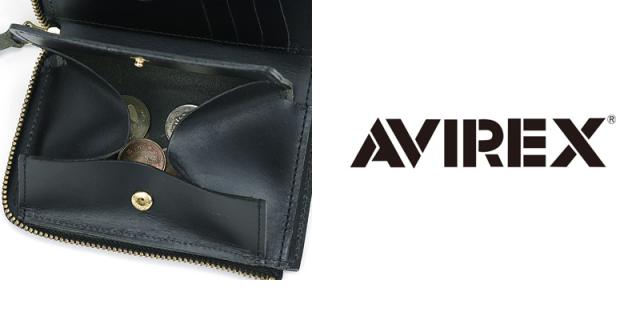 二つ折り財布 AVIREX メンズ 小銭入れあり ミドルウォレット 財布 革 本革 レザー 男女兼用 ユニセックス ブランド アヴィレックス AX9301 ファーネ2 FAHNE2 アビレックス